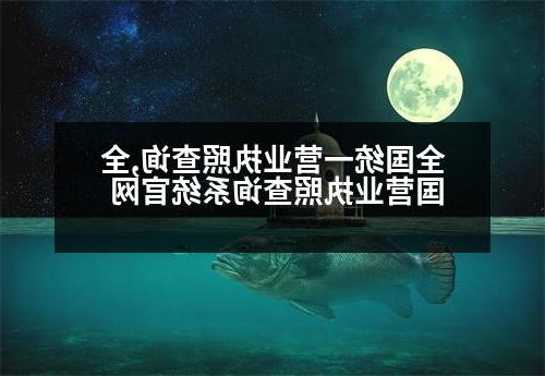 全国统一营业执照查询,全国营业执照查询系统官网