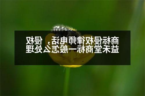 商标侵权律师电话，侵权益禾堂商标一般怎么处理